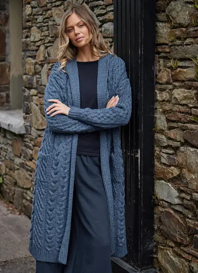 Aoife Long Hooded Coatigan 